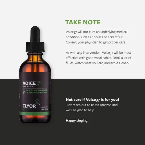 Vista 8 de Voice37 - Remedio para la Voz del Cantante - Fórmula Herbal Natural de Potenciador Vocal para Lubricar, Calmar y Aliviar la Ronquera, la Garganta