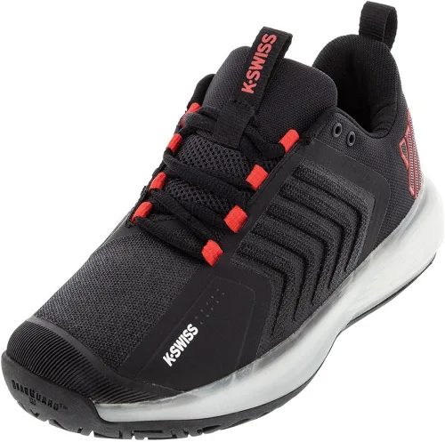 Vista 2 de K-Swiss Zapatillas de tenis Ultrashot 3 para hombre, AsfaltoJet BlackSpicy Orange