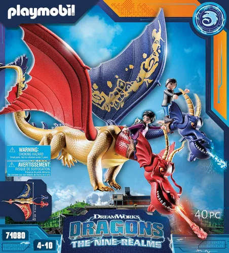 Vista 3 de Dragones de Playmobil Nine Realms: Wu, Wei y Jun