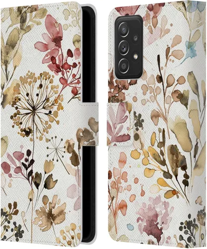 Vista 236 de Head Case Designs Officially Licensed Ninola Beige Wild Grasses Leather Wallet Case Compatible with Samsung Galaxy A07 4G