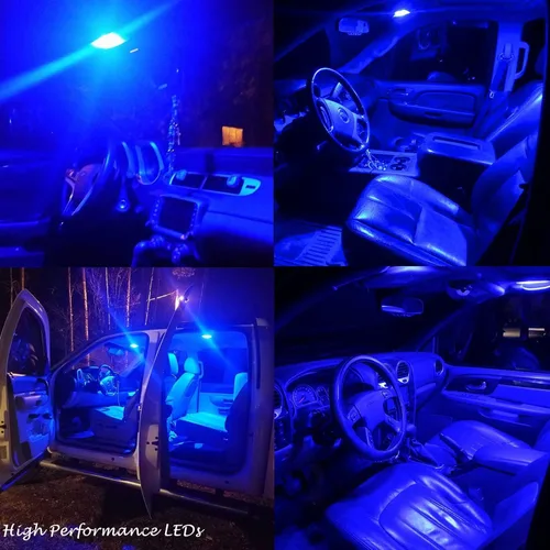 Vista 3 de Alla Lighting Bombillas LED de festón DE3021 DE3022 7065 de 31mm, 10000K azul CAN-Bus interior cúpula, mapa, maletero, luces de cortesía paso