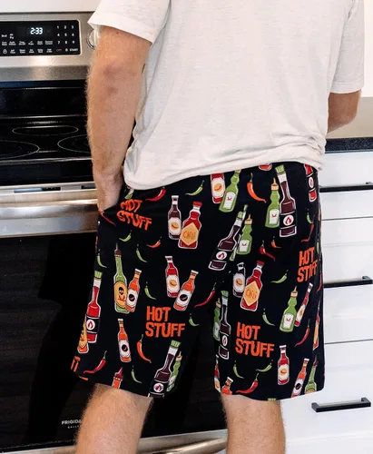 Vista 171 de Lazy One - Pantalones cortos de pijama para hombre, ropa de dormir