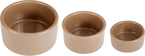Vista 2 de Cuenco de cerámica de gres para hámsteres Kaytee, marrón, 7.6 cm