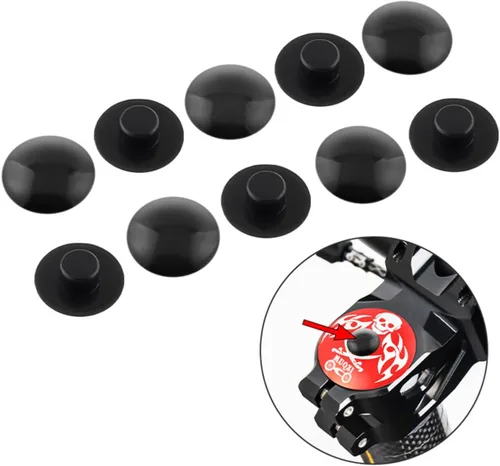 Vista 6 de 10 piezas M6 Tornillo Bike Stem Top Cap Bowl Tapas Delanteras Horquilla Tapas de Ciclismo Auriculares Ciclismo Tapa Superior de Tallo para Roadbike
