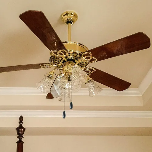 Vista 6 de 8 piezas de cadenas de extensión para ventilador de techo con colgante de madera para lámpara de techo (negro)