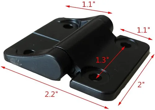 Vista 9 de Bisagra de control de posición de par constante de aleación de zinc con agujeros Serie para E6-10-416-50 E6 2 "Altura de la hoja Par simétrico 1PC