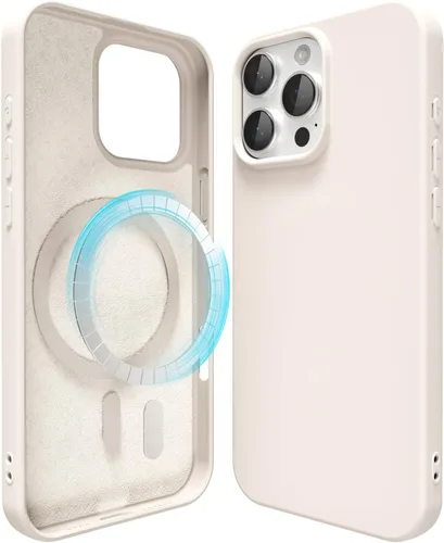 Vista 106 de oakxco Funda de silicona para iPhone 12 Pro Max, magnética, compatible con carga inalámbrica Magsafe, cubierta protectora de goma suave y delgada