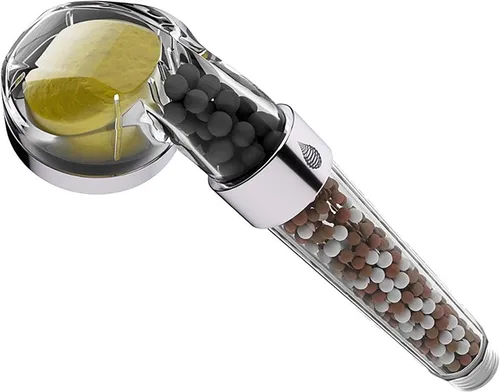 Vista 6 de Cabezal de ducha de alta presión, cabezal de ducha con filtro de vitamina C, cabezal de mano de ahorro de agua, filtro de cloro y flúor que ayuda a