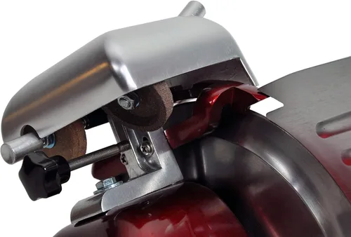 Vista 7 de KWS MS-6RS Premium Compact 200W Rebanadora eléctrica de carne Rojo