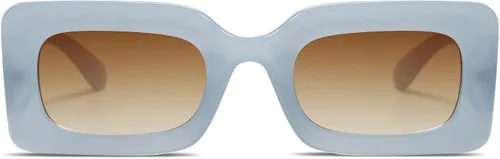 Vista 5 de SOJOS Retro 90s Small Nude Rectangle Sunglasses Womens Mens Trendy Chunky Glasses