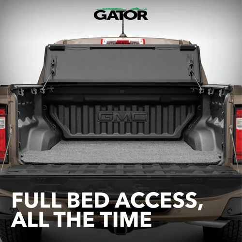 Vista 4 de Gator FX Hard Quad-Fold Cubierta dura para plataforma de camioneta 8828227 para Dodge Ram 1500 2019-2025 sin RamBox, no compatible