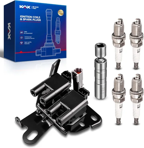 Vista 64 de Bobina de encendido KAX UF434 1 paquete Compatible con Impala, Equinox, G6, Malibu, Silverado 1500, Uplander, Torrent, Lucerne, Express 1500, Sierra