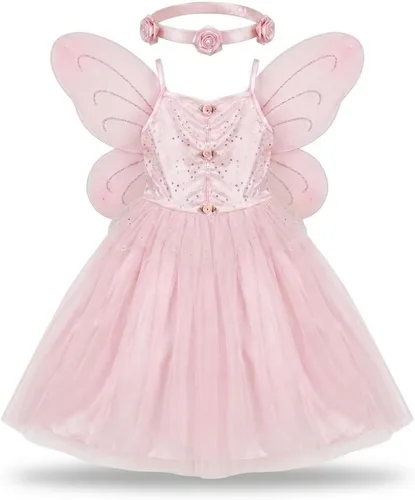 Vista 12 de Petitebella - Vestido de disfraz de hada 1-10 años