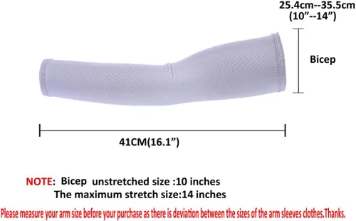 Vista 3 de Ciclismo Deportes Tatuaje UV Bloque fresco brazo manga brazo calentador estiramiento cubierta protección solar bicicleta calentador