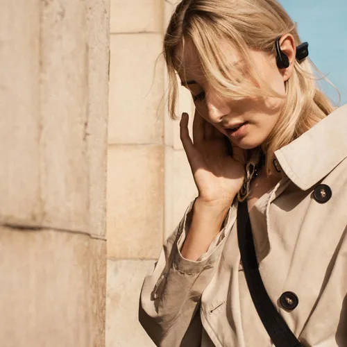 Vista 6 de Sudio Auriculares inalámbricos B2 con Bluetooth 5.3, tecnología de conducción ósea, micrófonos, sonido espacial de Dirac Virtuo, hasta 7.5 horas