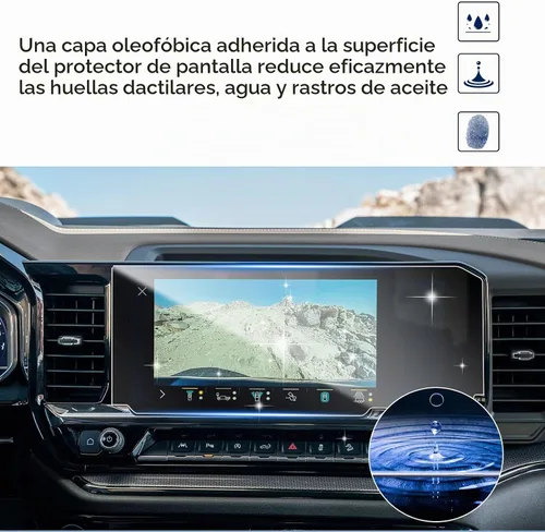 Vista 5 de SHAOHAO 2 protectores de pantalla para Chevy Silverado 1500 2025 2026 de 13.4 pulgadas para Chevy Sliverado y Sierra 2022 2023 2024 2025 2026 y 2