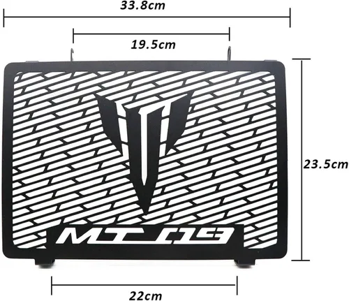Vista 4 de Protección para Radiador de Motocicleta, Rejilla, Cubierta de Enfriamiento, Protector para Yamaha MT09 XSR900 FZ09 FJ09 MT-09 Tracer900 2014-2020