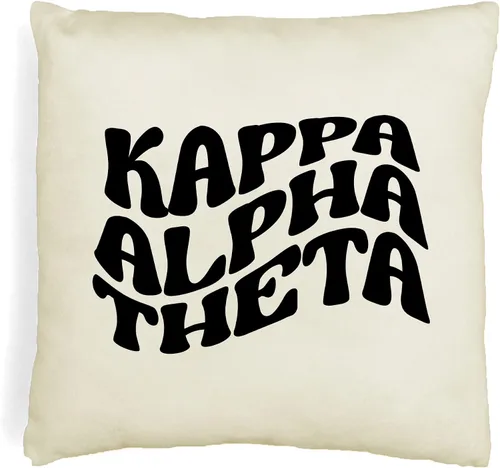 Vista 23 de sockprints Mod Alpha Chi Omega - Funda de almohada de 18 x 18 pulgadas, fundas de almohada de hermandad de mujeres - Almohada decorativa