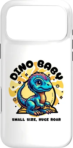 Vista 22 de Cute Dino Baby Cartoon Illustration for Kids Case for iPhone 17