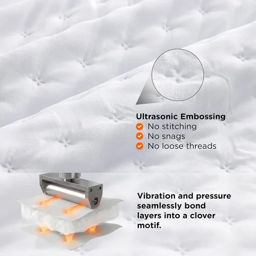 Vista 4 de Bedsure Edredón individual – Ropa de cama ultrasuave individual XL para decoración de dormitorio, edredón ligero para todas las estaciones, colcha