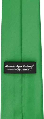 Vista 18 de tiemart Corbata de color sólido para hombre Longitud estándar