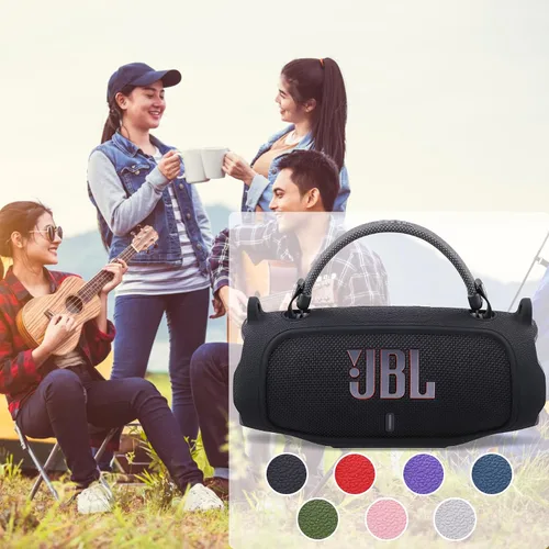 Vista 41 de Funda de silicona compatible con JBL Charge 5 Altavoz Bluetooth portátil impermeable (Cubierta de silicona negra)