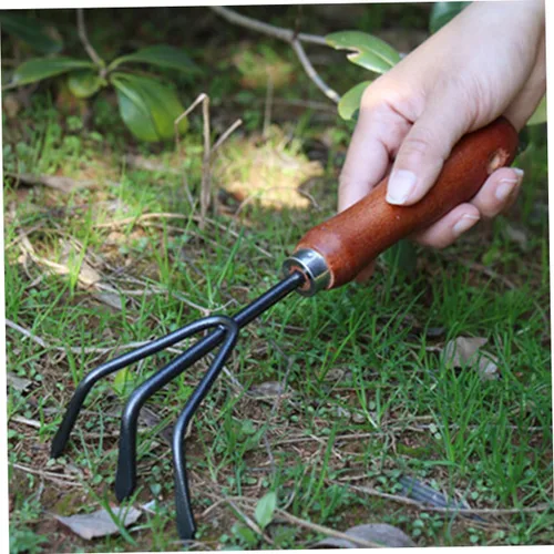 Vista 4 de 1Set Garden Tool Durable Handheld Shovels for Digging Troweling Raking for Home Gardening Camping and Outdoor Activities