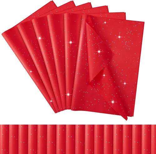 Vista 41 de Qilery - 500 hojas de papel de seda negro a granel para bolsas de regalo de 15 x 20 pulgadas, sin ácidos, para regreso a clases, papel de regalo
