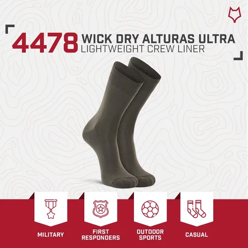Vista 5 de Calcetines altos ultraligeros para actividades en el exterior con tecnología Wick Dry de la marca Fox River