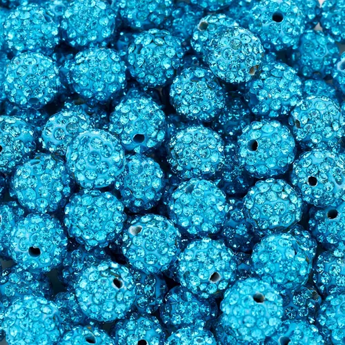 Vista 31 de Beadthoven - 100 cuentas de diamantes de imitación de arcilla de 0.394 pulgadas para la fabricación de joyas, cuentas de bola de disco de cristal