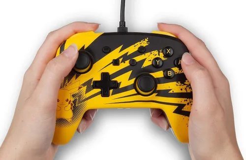 Vista 9 de PowerA Pokemon Enhanced Wired Controller for Nintendo Switch - Pikachu Lightning - Nintendo Switch