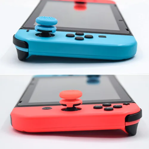Vista 3 de FPS Thumb Grips Set for Nintendo SwitchOLEDLite,for Nintendo Switch Joystick Caps,Silicone Analog Stick Caps for Switch Joycon,Assist Motion