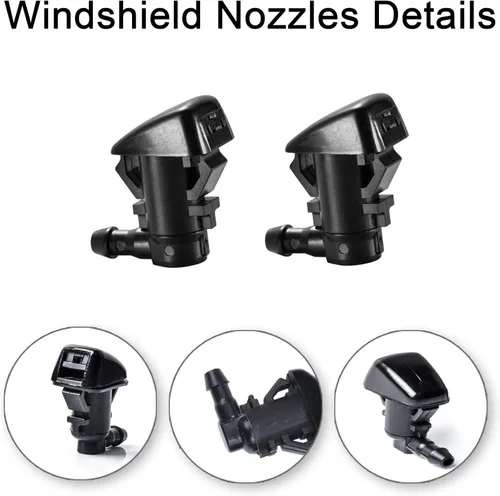 Vista 2 de Kit de boquillas de limpiaparabrisas delantero para 05-16 Jeep Grand Cherokee 05-13 Chevy Malibu 05-10 Pontiac G6 07-10 Saturn Aura 55372143AB