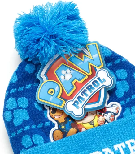 Vista 6 de Nickelodeon Paw Patrol - Conjunto de gorro y guantes de invierno para niños (edad 2-7)