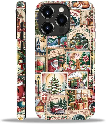 Vista 45 de Funda para iPhone 13 iPhone 14, a prueba de golpes, funda protectora híbrida de 2 capas, doble protección contra caídas, antiarañazos, diseño