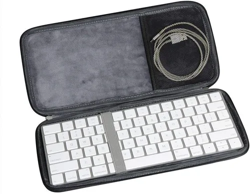 Vista 4 de Hermitshell Funda rígida de viaje para Apple Magic Keyboard MLA22LL/A Bluetooth (PU, negro)
