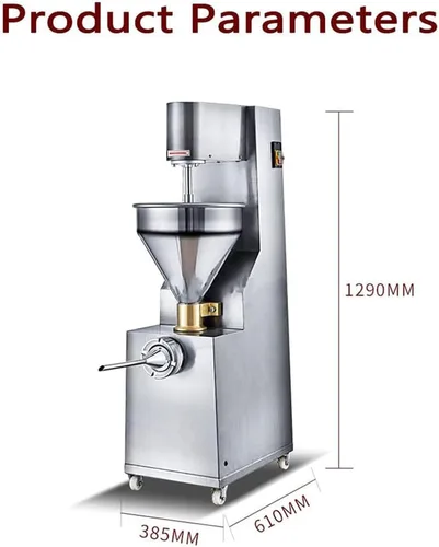 Vista 3 de Máquina de llenado de salchichas automática vertical, relleno de salchichas de acero inoxidable comercial de 2200 W con pedal de control