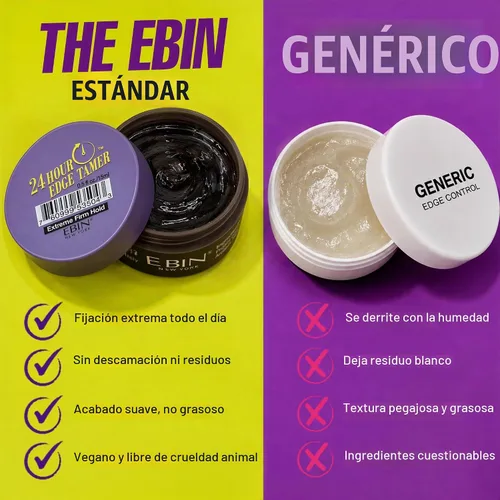 Vista 4 de EBIN NEW YORK 24 Hour Edge Tamer Extra Mega Hold, control de bordes, 0.5