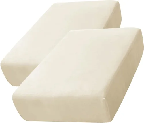 Vista 30 de CONRUSER Funda de cojín elástica de terciopelo suave, funda de cojín de felpa de terciopelo suave, fundas de sofá, protector de muebles con parte