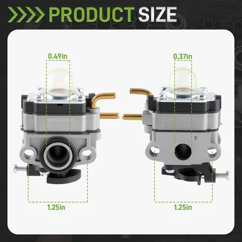 Vista 4 de 753-06258 Carburador para Craftsman MTD 316.794011 Soplador para Homelite UT33650 UT33650B para Cub Cadet Tiller para Ryobi RBC430SBSB Desbrozadora