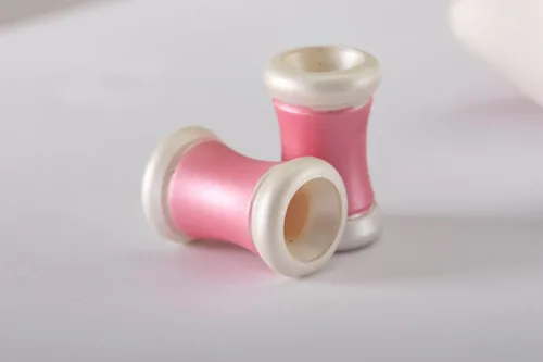 Vista 4 de Chobits Chii - Juego de bandas para el pelo de color blanco y rosa con orejas de criada hechas a mano, anime Cosplay