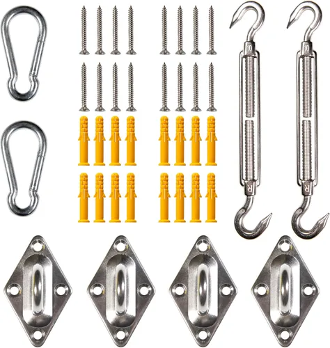 Vista 10 de Amgo Paradise - Accesorios para poste de vela para toldo, abrazadera de anillo en D para toldos de alta resistencia, postes de repuesto versátiles