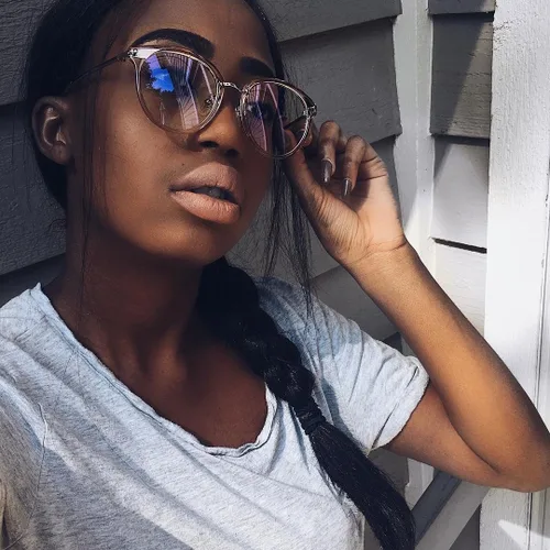 Vista 4 de FEISEDY - Lentes de sol para mujer, diseño vintage B2260