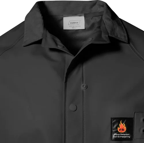 Vista 7 de Ironwear 9221FR Chaqueta impermeable ignífuga con capucha desmontable y espalda ventilada