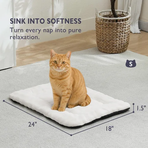 Vista 4 de Alfombrilla para cama de mascotas para gatos y perros pequeños