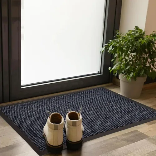 Vista 11 de Felpudo interior grande Lisa 48 L x 32 W Pulgada PP-PVC - Gris