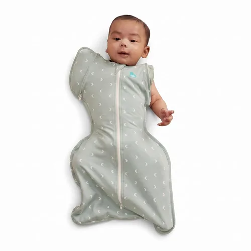 Vista 31 de Love to Dream Swaddle Up 2-in-1 Transition Bag 1.0 TOG, 8-13 lbs, Olive Big Sky Charcoal