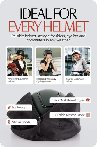 Vista 6 de HORZE Ecuestre Bicicleta Montar Fácil de Llevar Casco De Nylon Impermeable Caso