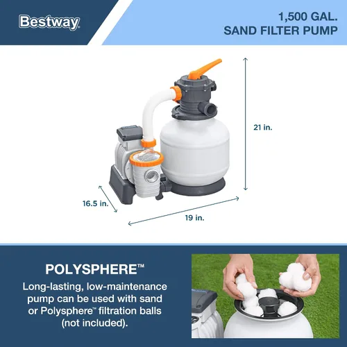 Vista 5 de Bestway Power Steel - Juego de piscina sobre el suelo de 24' x 12' x 52