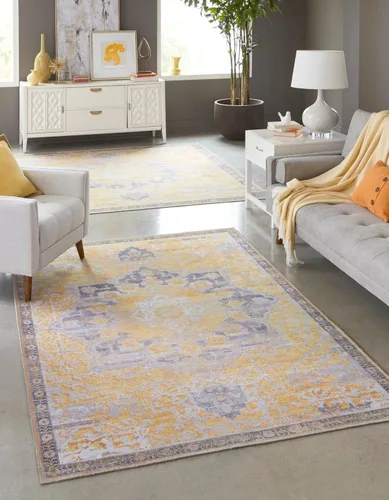 Vista 12 de Unique Loom Renaissance Collection - Alfombra rectangular de 2 x 3 pies 1 pulgada, color azul y verde